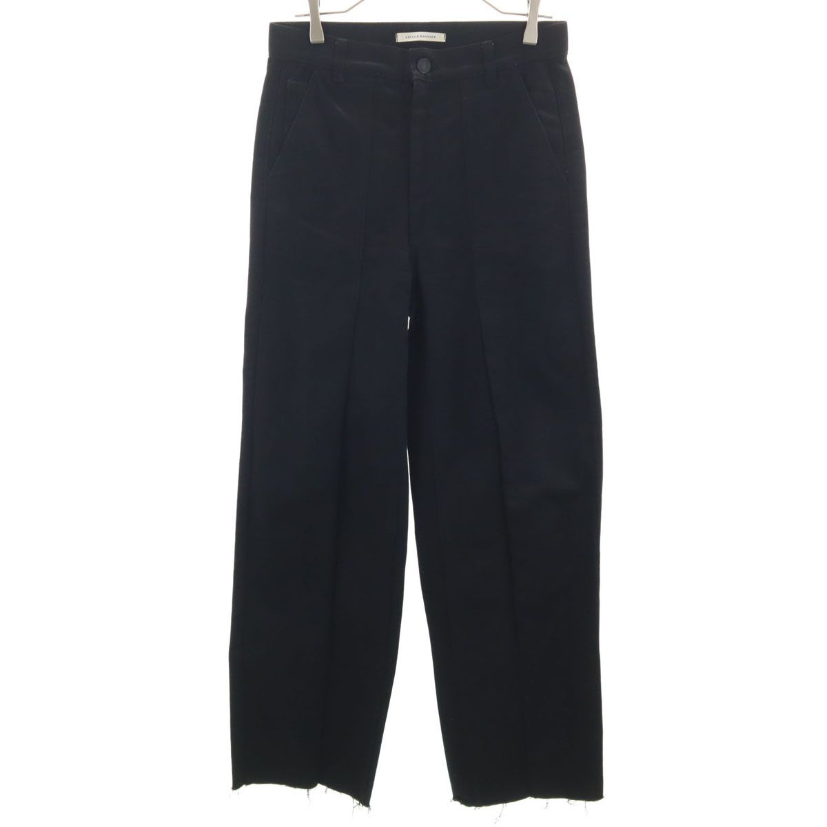 CECILIE BAHNSEN セシリーバンセン カットオフ パンツ 10 ブラック レディース 古着