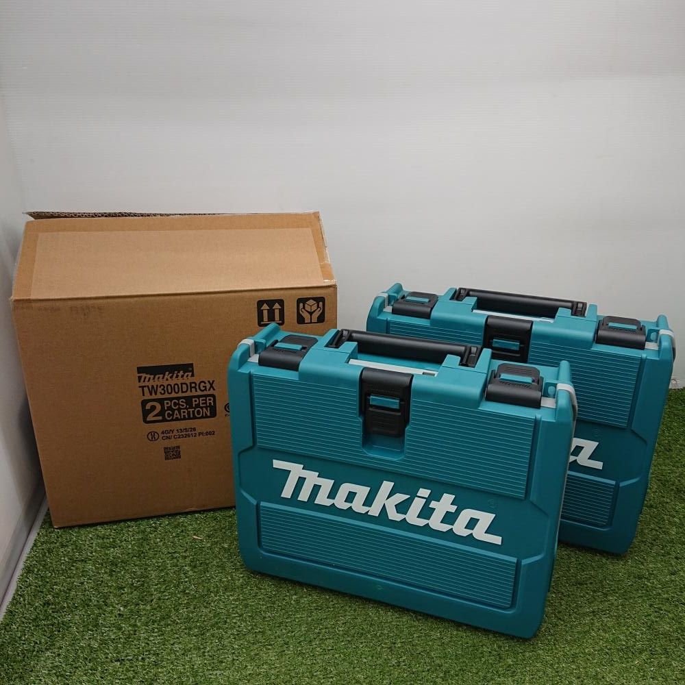 【未使用品】マキタ TW300DRGX 充電式インパクトレンチ 18V 充電器/バッテリー×2/ケース付き フルセット×2台セット [7136] 60,379円