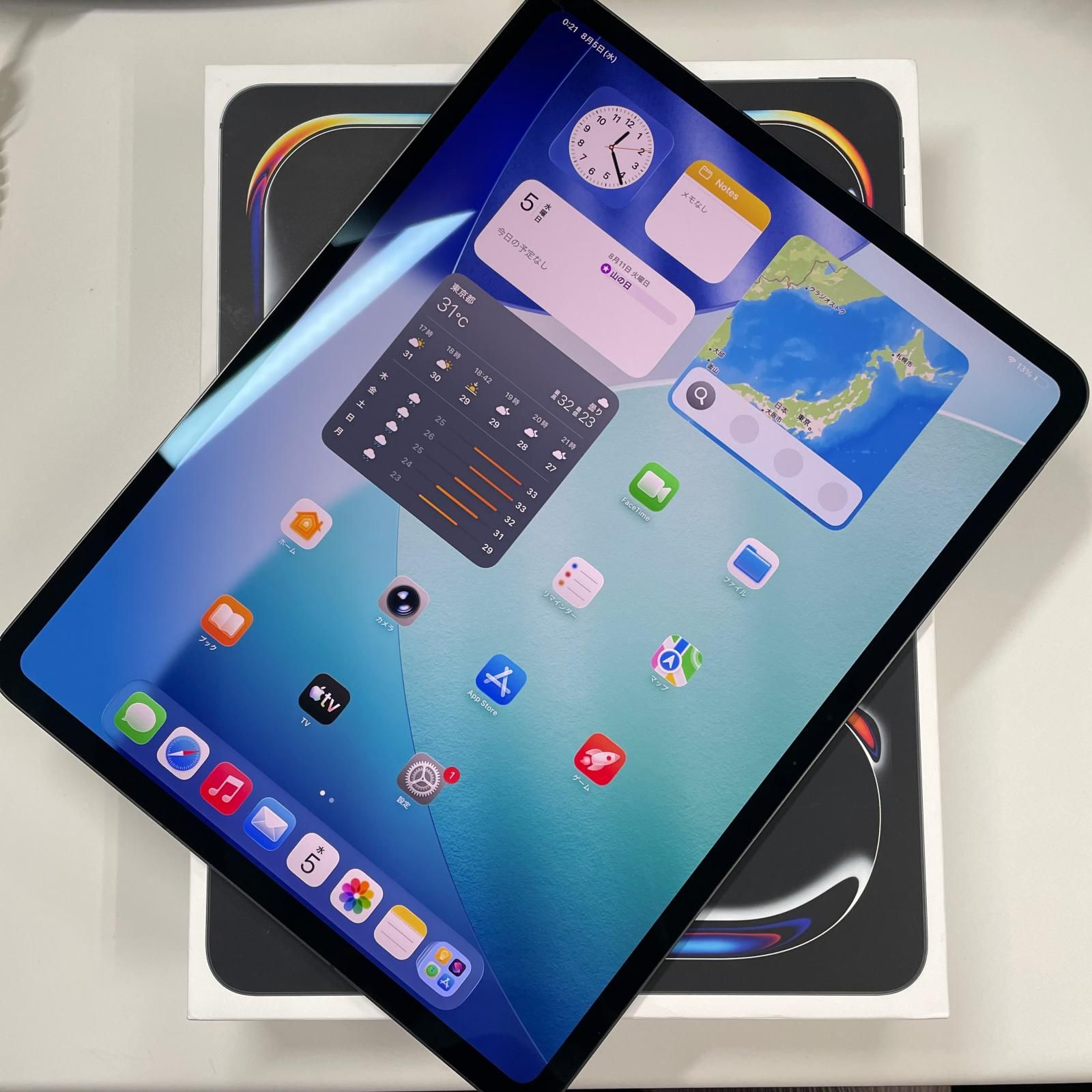 SIMフリー 13インチiPad Pro(M4) WiFi+Cellular 256GB スペースブラック 95,040円