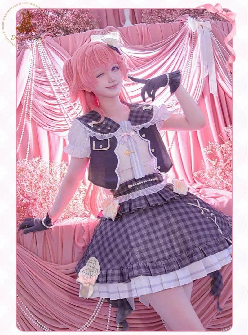 新品 未使用 CGCOS プロセカ　桃井愛莉　コスプレ衣装(ウィッグ・靴対応) キャラクター衣装 撮影用 イベント用 COSPLAY