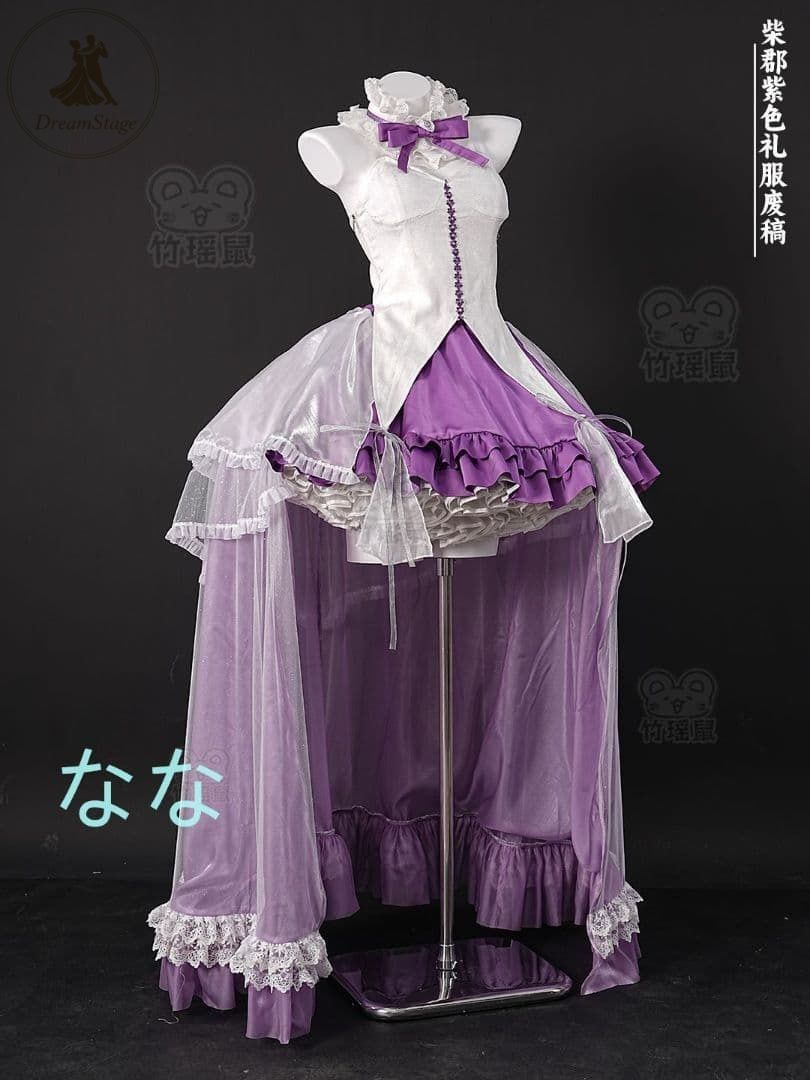 新品 未使用 アズールレーン チェシャー 紫色廃稿 コスプレ衣装 L キャラクター衣装 撮影用 イベント用 COSPLAY