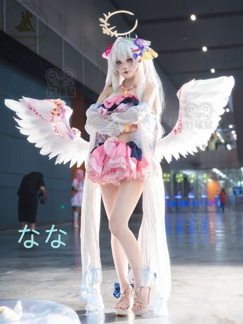 新品 未使用 ブルーアーカイブ 白洲アズサ（水着）コスプレ衣装 M キャラクター衣装 撮影用 イベント用 COSPLAY