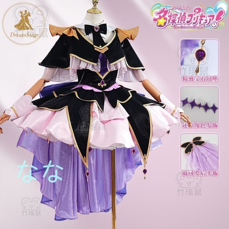 新品 未使用 名探偵プリキュア! 森亜るるか コスプレ衣装 L キャラクター衣装 撮影用 イベント用 COSPLAY