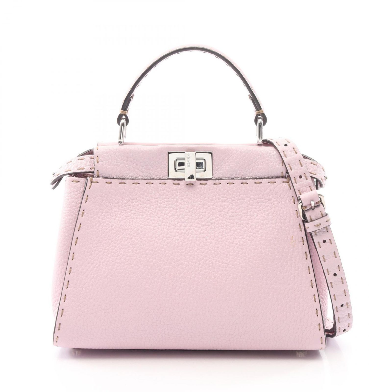 フェンディ FENDI ハンドバッグ ミニピーカブー セレリア 2WAY ライトピンク レザー ピーカブー セレリア ミニ レディース Used A 126,400円