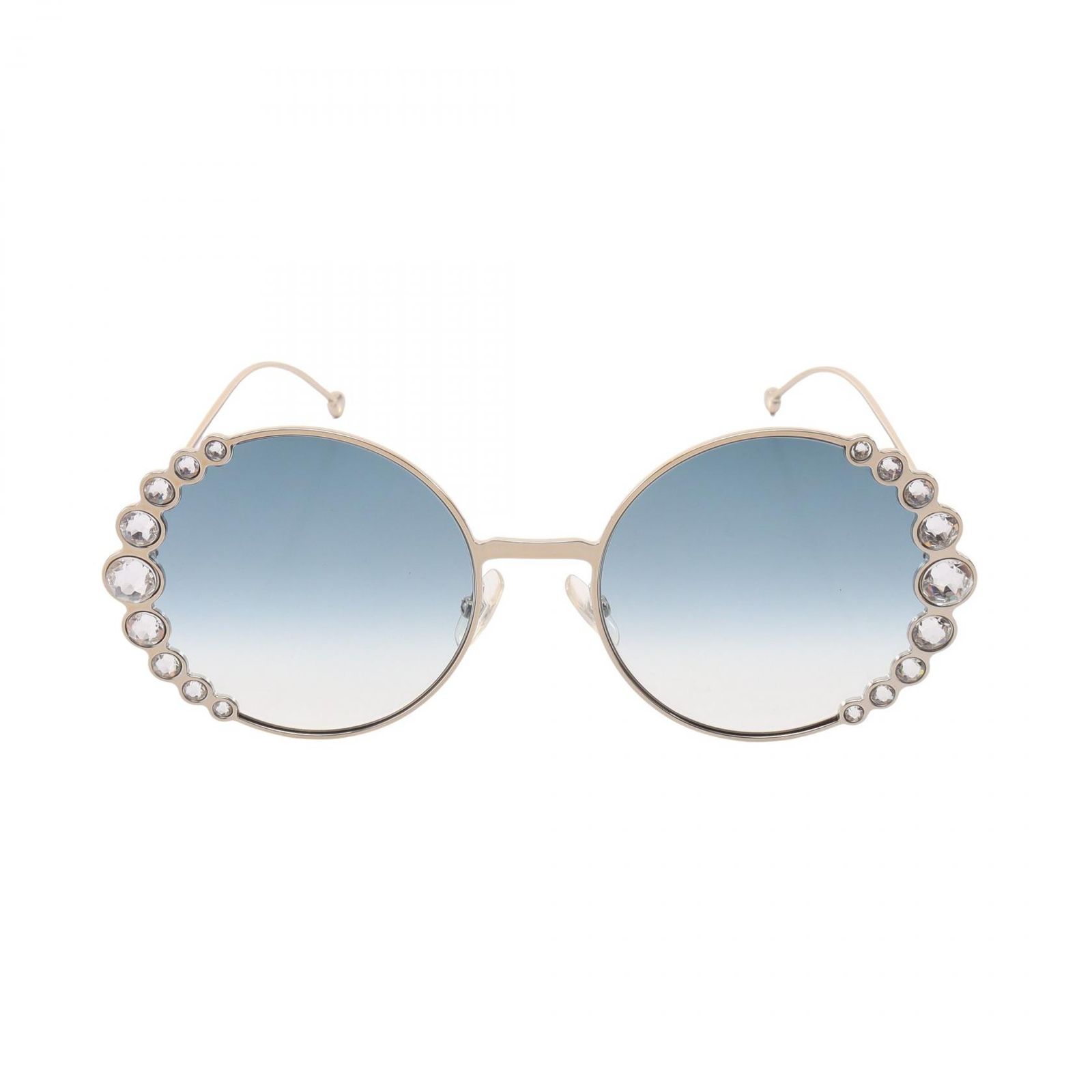 フェンディ FENDI サングラス グラデーションレンズ ビジュー ラウンド FF0324/S その他 サングラス レディース Used A