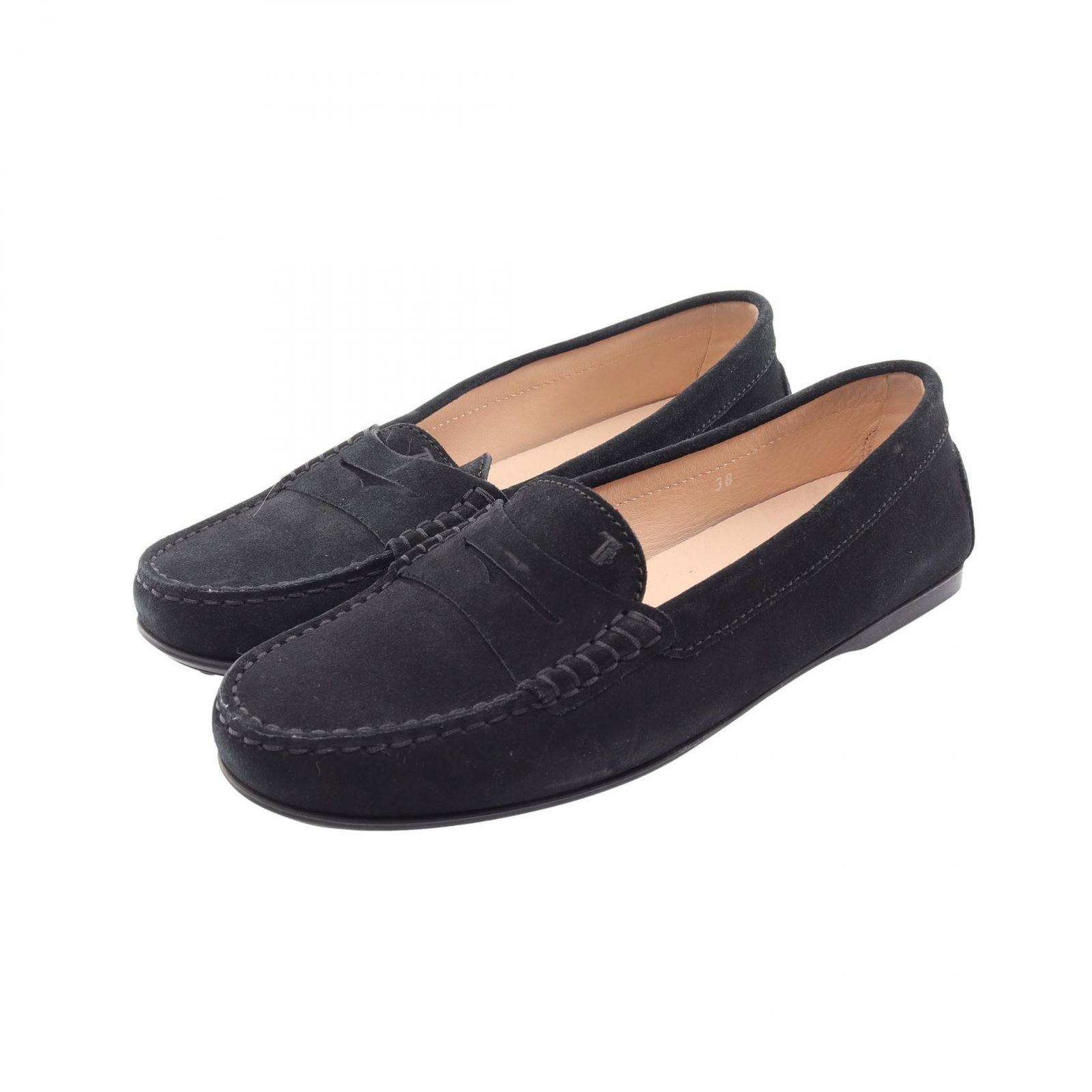トッズ TOD'S カジュアルシューズ ゴンミーニ スウェード カジュアルシューズ レディース Used B