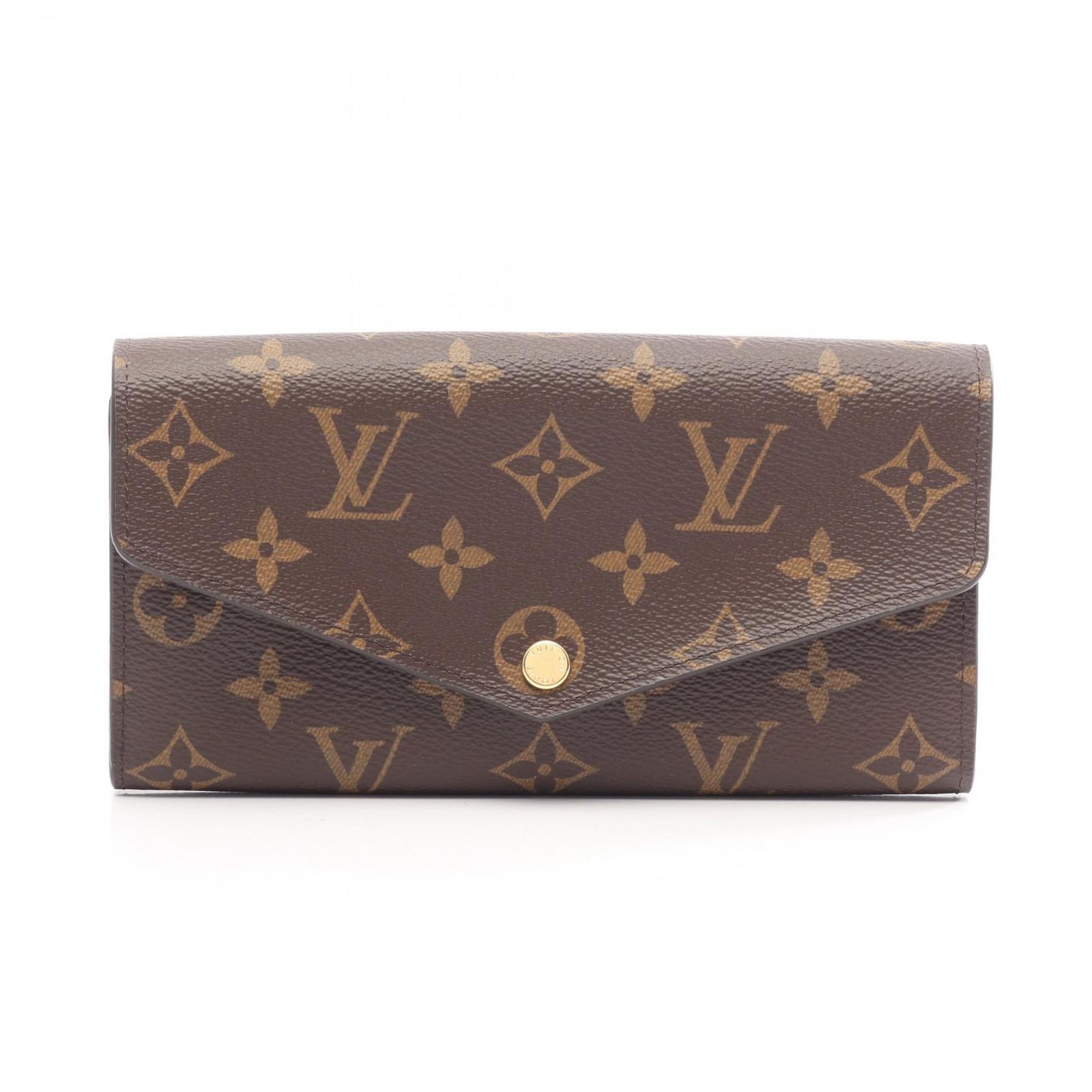 ルイ・ヴィトン LOUIS VUITTON 二つ折り長財布 ポルトフォイユ サラ モノグラム M60531 PVCコーティングキャンバス ポルトフォイユ・サラ レディース Used A