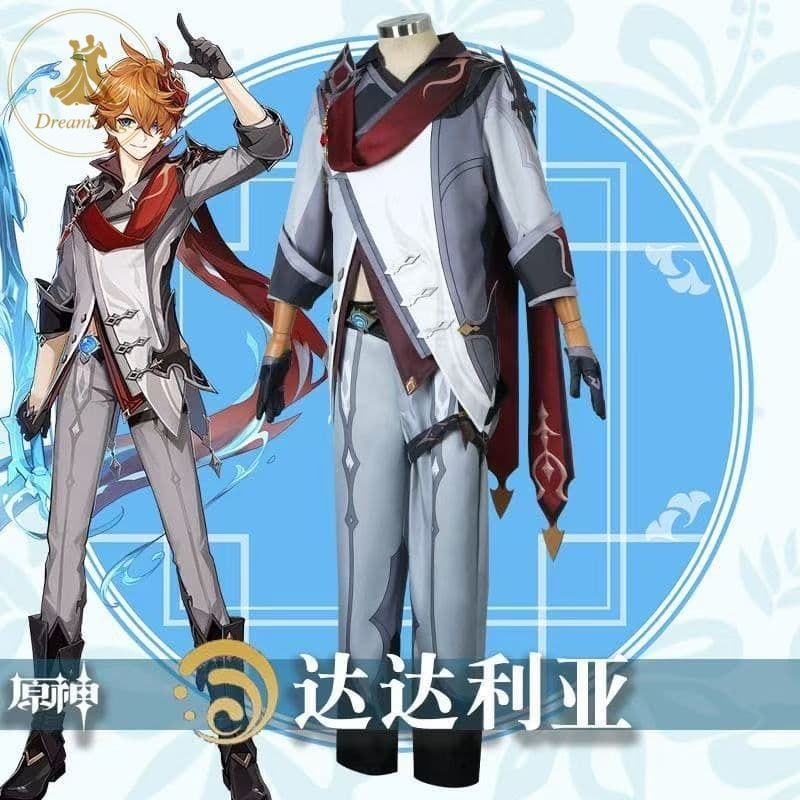 新品 未使用 原神 タルタリヤ 　コスプレ衣装　L キャラクター衣装 撮影用 イベント用 COSPLAY