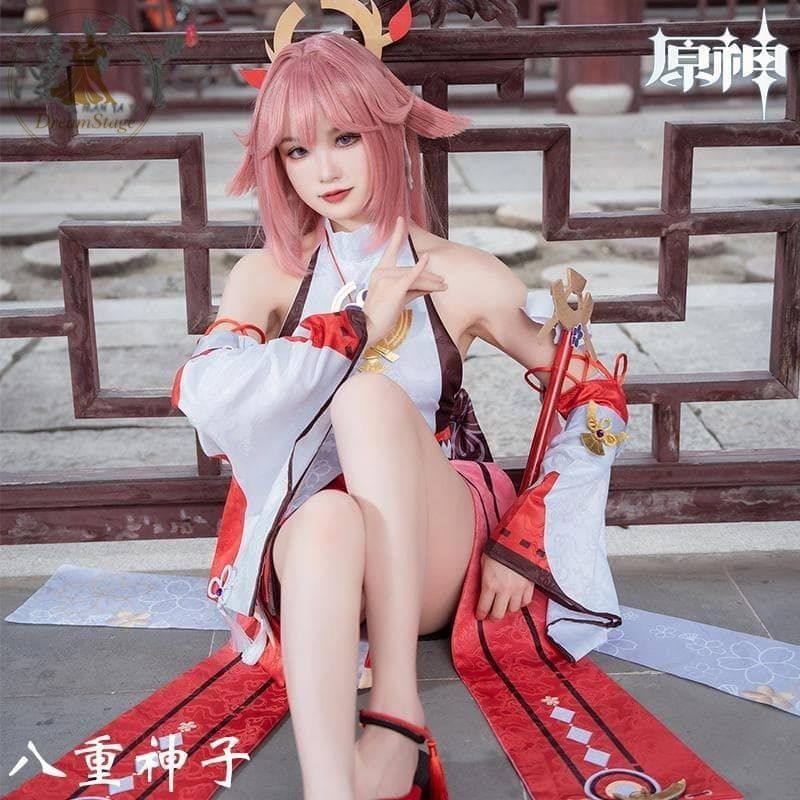 新品 未使用 原神 コスプレ　衣装　鳴神大社 宮司 八重神子 キャラクター衣装 撮影用 イベント用 COSPLAY 11,700円