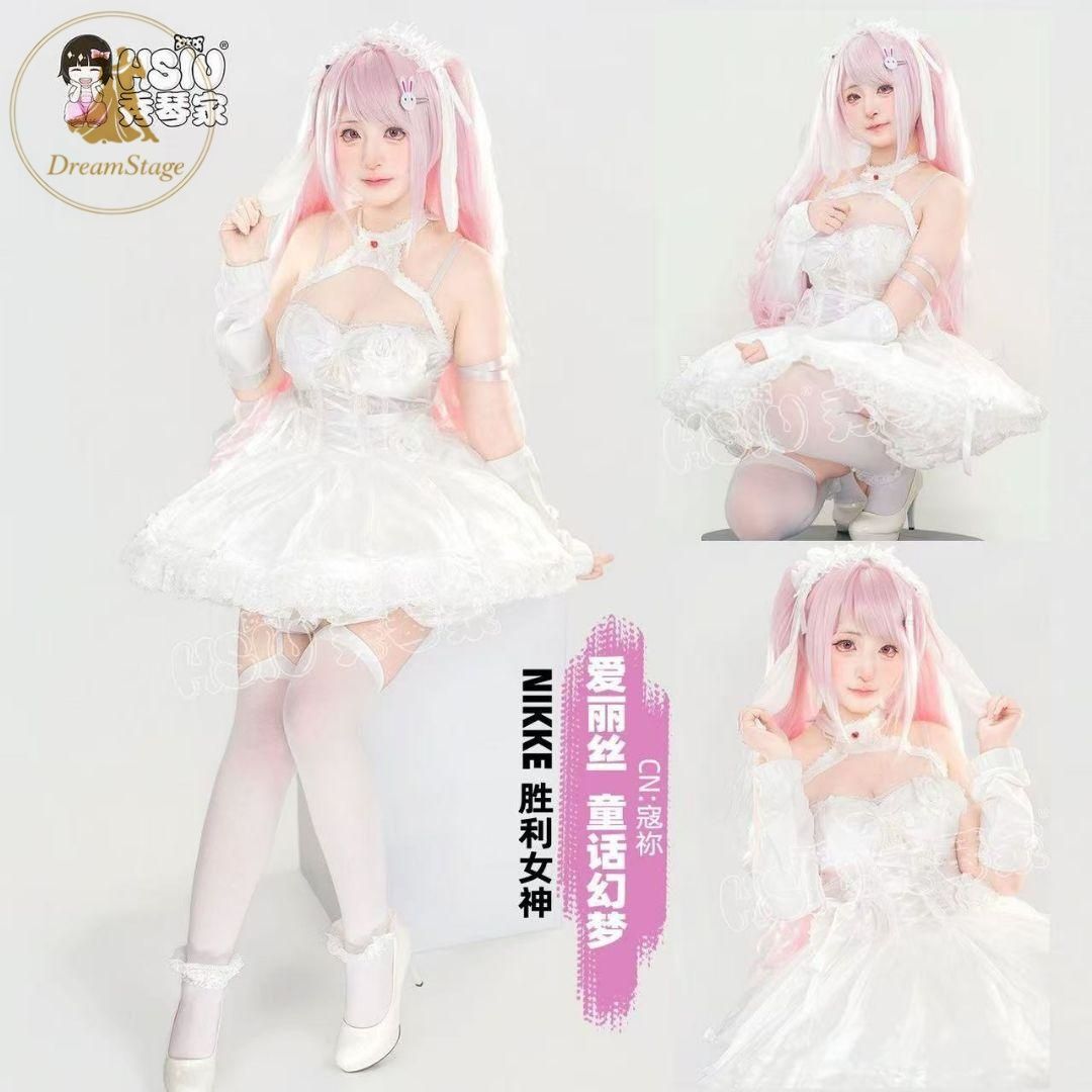 新品 未使用 コスプレ衣装　NIKKE アリス　ウィッグ付き　M キャラクター衣装 撮影用 イベント用 COSPLAY