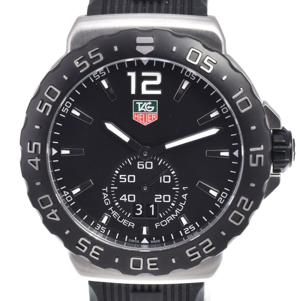 タグホイヤー TAG HEUER WAU1110 フォーミュラー1 デイト ブラック クォーツ メンズ 美品 腕時計 B#149483 58,685円