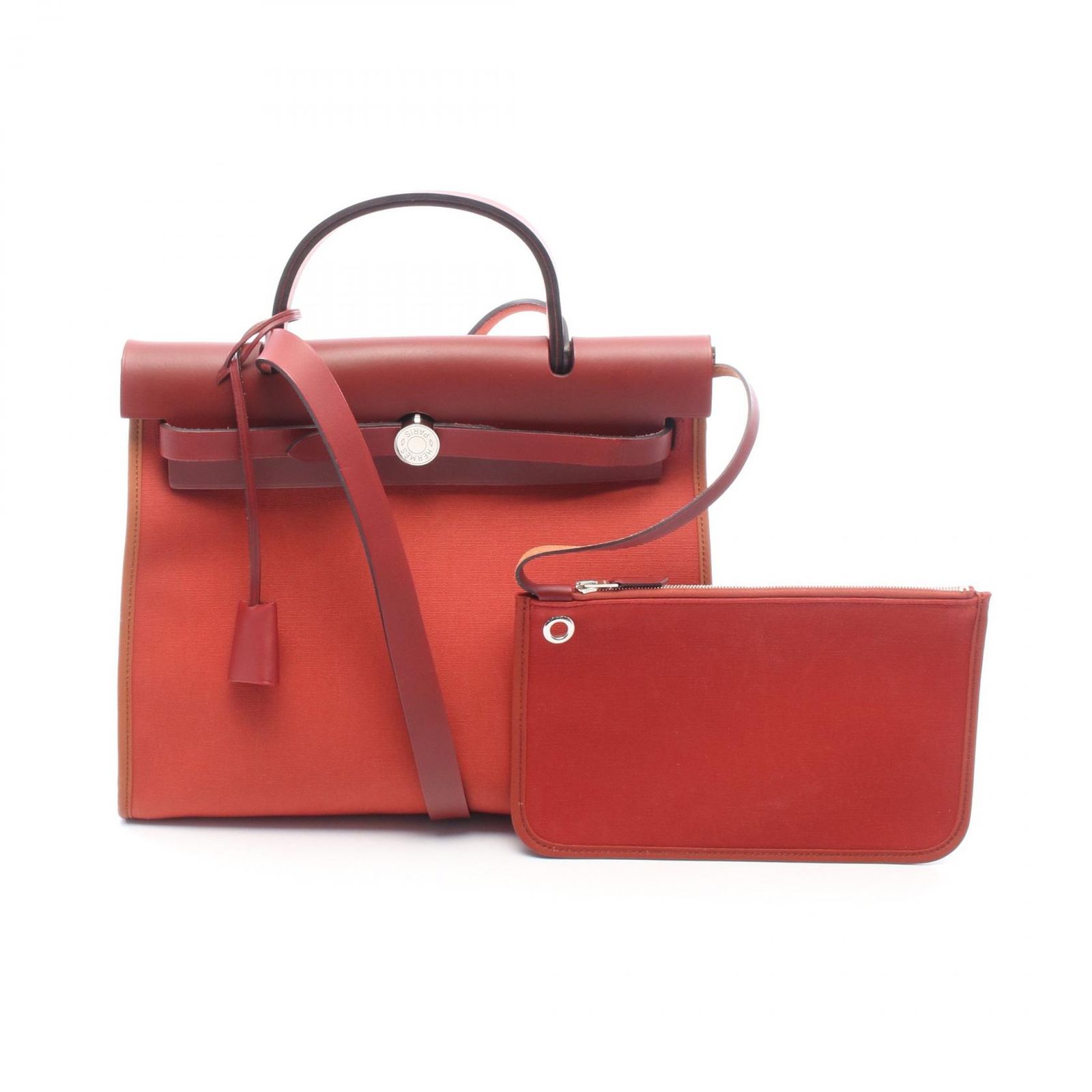 エルメス HERMES ハンドバッグ エールバッグジップPM 2WAY ルージュデュセス/ルージュアッシュ キャンバス レザー エールバッグジップPM ルージュデュセス/ルージュアッシュ 157,900円