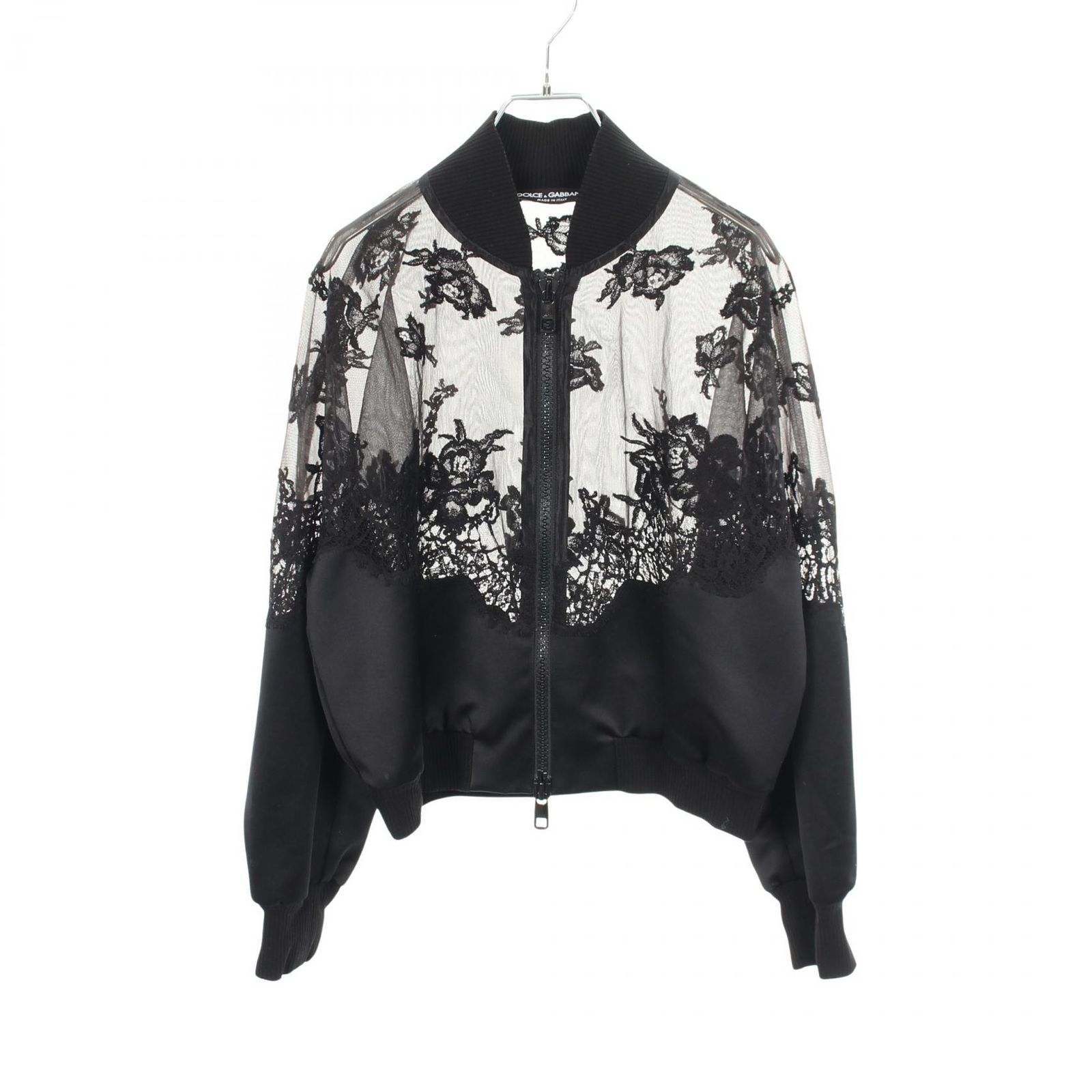 ドルチェアンドガッバーナ DOLCE & GABBANA ナイロンジャケット レース ナイロン ナイロン レース ジャケット レディース Used A