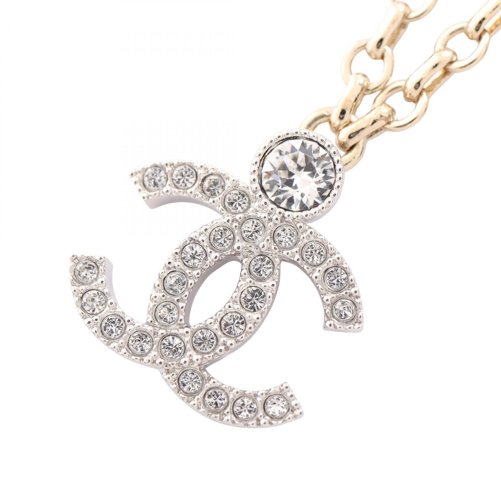 シャネル CHANEL ネックレス ココマーク コンビ GP（ゴールドメッキ） ネックレス レディース 未使用