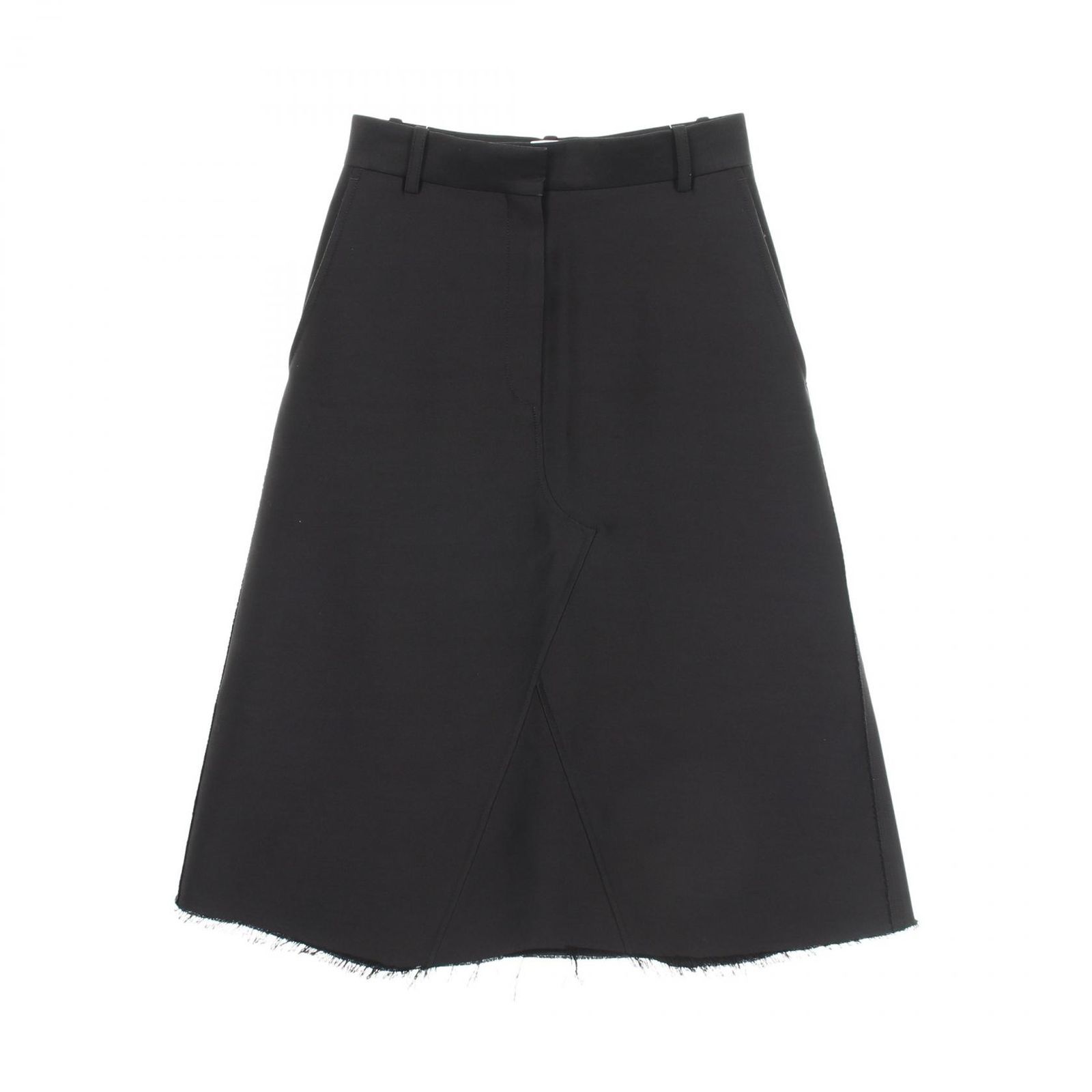 ロエベ LOEWE スカート ブラック ウール スカート レディース Used A