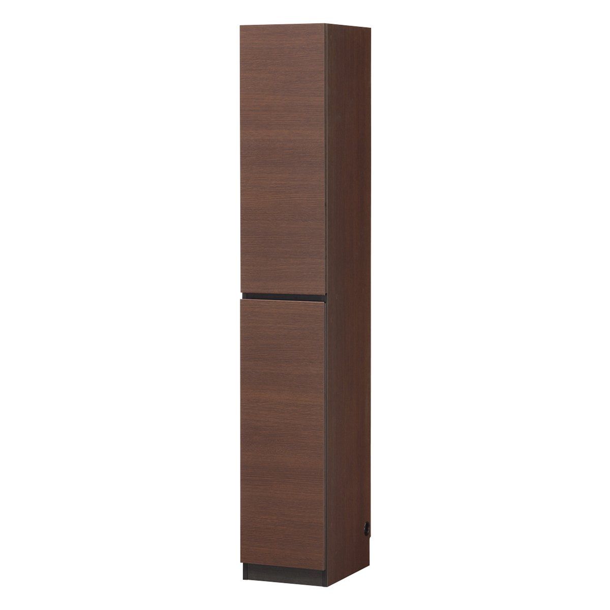 白井産業 [日本製] 壁面収納 扉付き壁面キャビネット 本棚 豊富なバリエーションで組み合わせ自由自在 耐震ラッチ装備 配線穴あり 壁面ぴったり設置 隙間収納 幅30×奥行41.6×高さ180cm ダークブラウン木目調 POR-1830DDK ポルターレ・ｍａ 23,522円