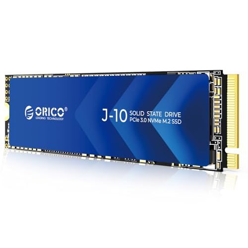 ORICO J10 SSD 512GB NVMe1.4 M.2 Type 2280 PCIe Gen3×4 最大読込:2800MB/s (R:2800MB/s、W:1300MB/s) 内蔵SSD 高耐久 3D NAND メーカー 5年保証mt 32a2900c