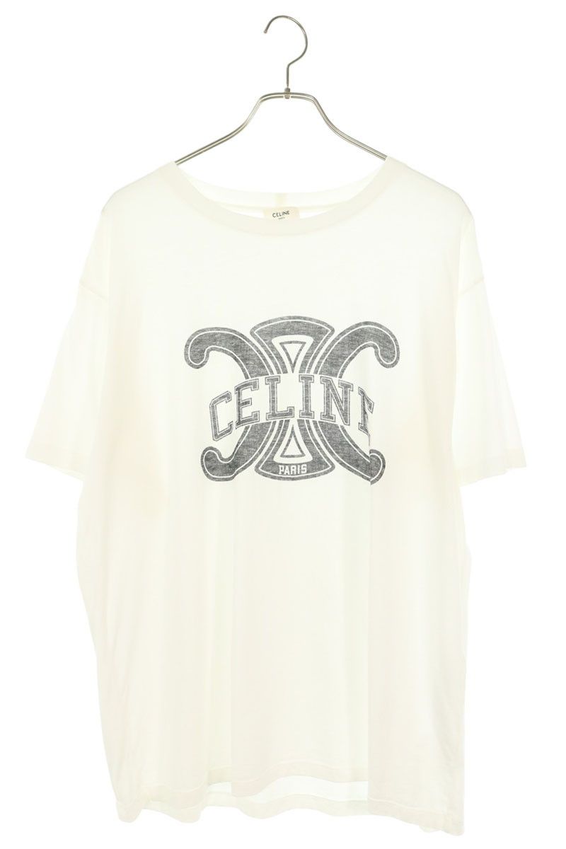セリーヌ RX0BO671Q.01OB トリオンフロゴプリントルーズフィットTシャツ メンズ L 37,817円