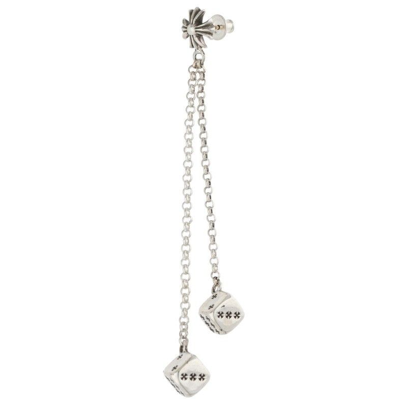 クロムハーツ DICE DBL/ダブルダイス シルバーピアス メンズ