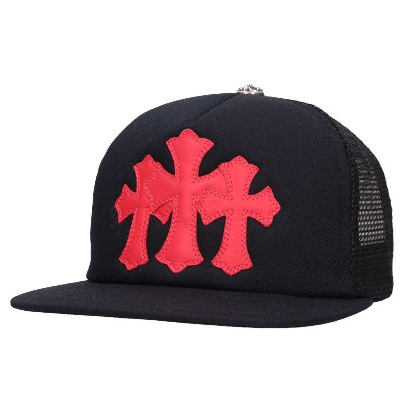 クロムハーツ TRUCKER CAP/トラッカーキャップ 3セメタリーレザーパッチメッシュキャップ帽子 メンズ 108,610円