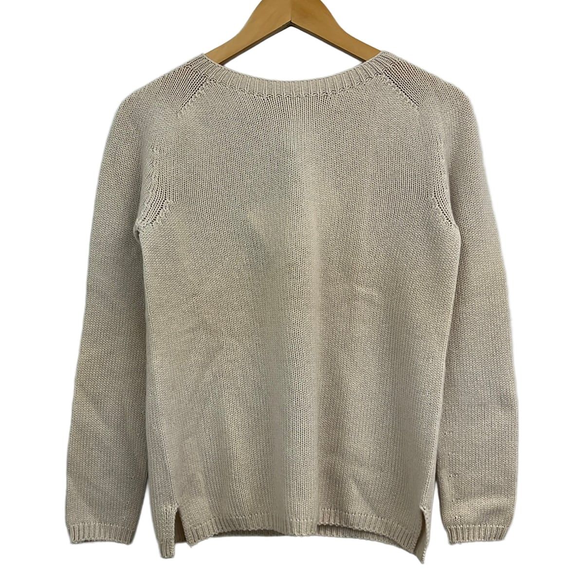 S Max Mara(マックスマーラ) 長袖セーター サイズS レディース美品 - ベージュ クルーネック