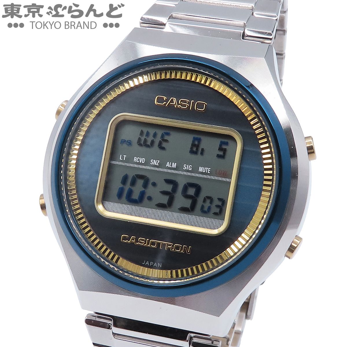カシオ CASIO カシオトロン TRN-50SS-2AJR ブルー ステンレススチール 50周年記念 Bluetooth 腕時計 メンズ ソーラー電波 101884428