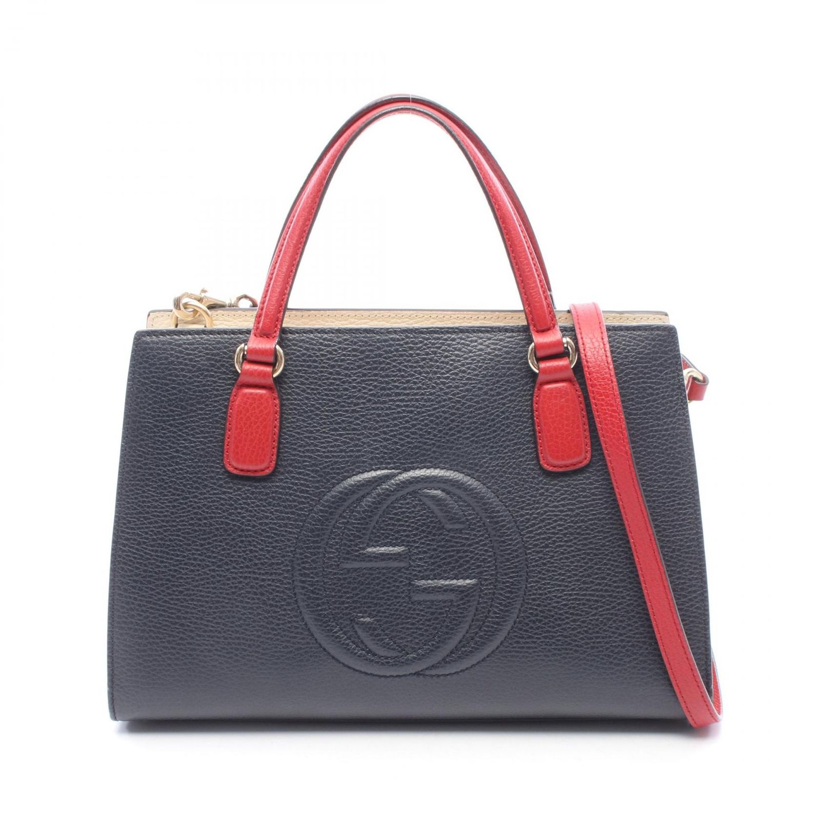 GUCCI グッチ ソーホー インターロッキングG 2WAY ハンドバッグ