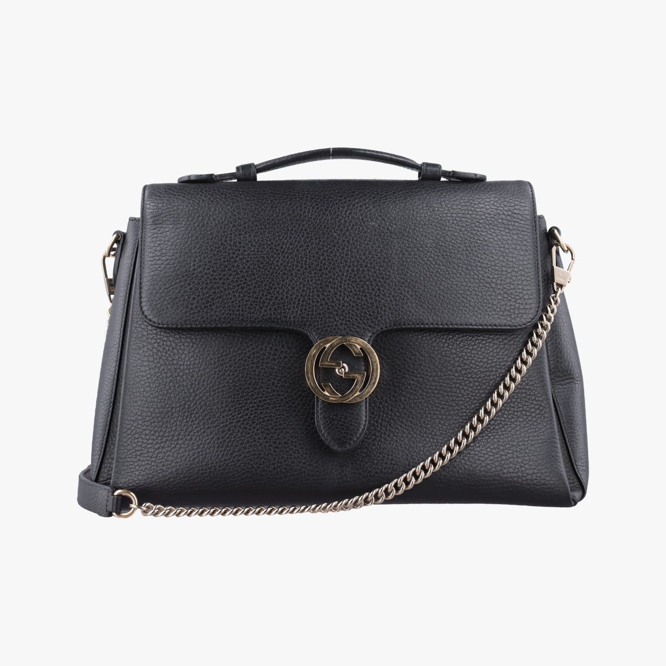 グッチGucciインターロッキングG ブラック レザー 510306 D025516347