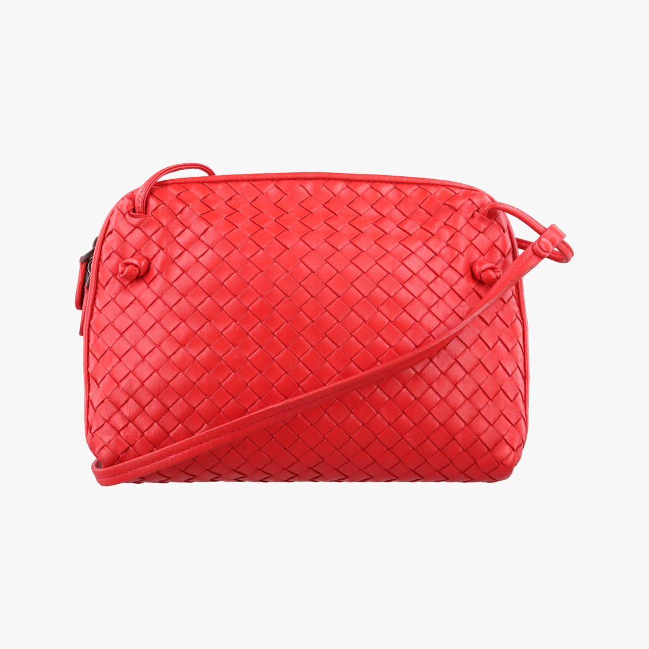 ボッテガヴェネタBottega Venetaノディーニ イントレチャート レッド ラムスキン B04969277T