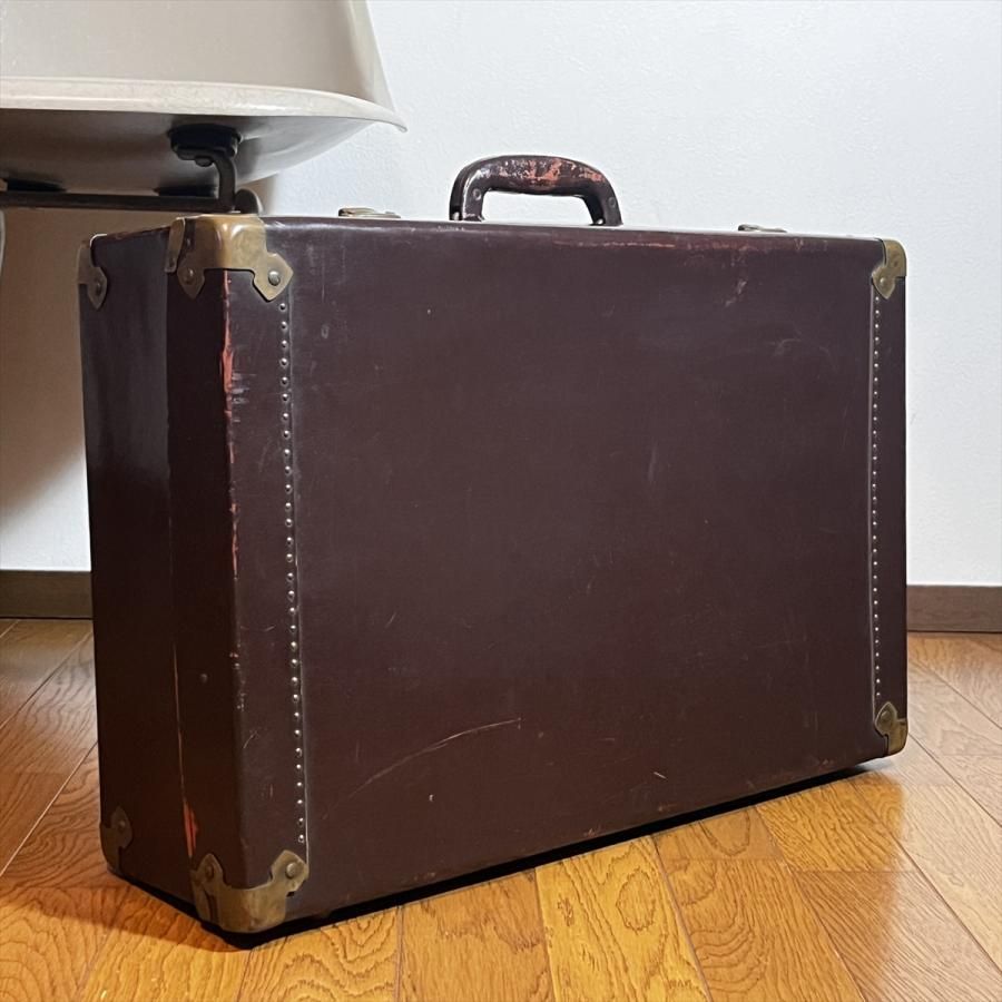 ヴィンテージ 昭和レトロ トランク スーツケース カギ無