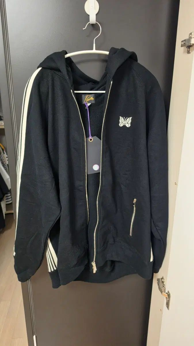 NEEDLES LHP トラック フーディー コットン ブラック XLサイズ SX1529