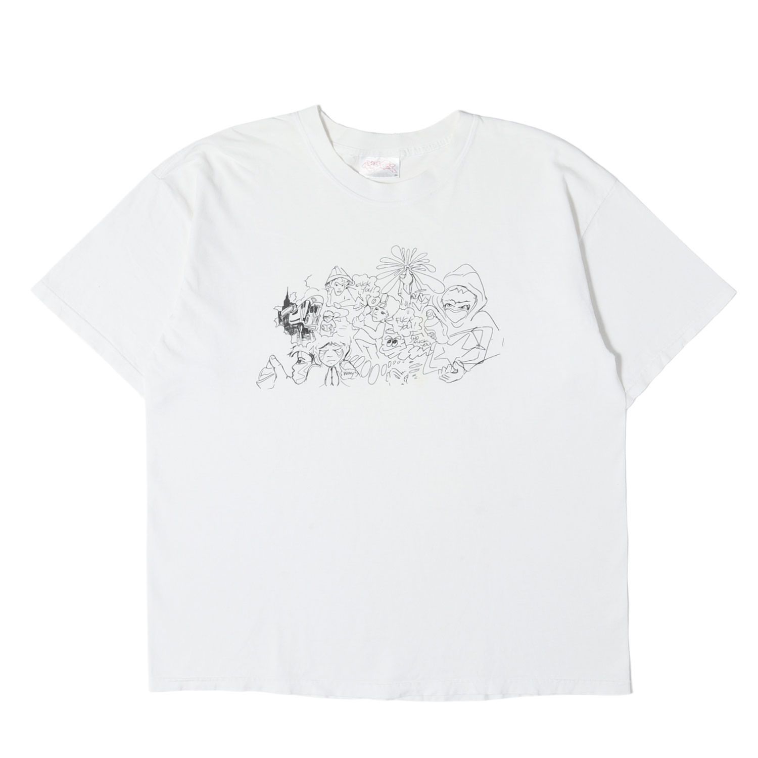 SUBWARE サブウェア Tシャツ XL ホワイト 白 00s グラフィックプリント クルーネック Tシャツ 00年代 アーカイブ トップス カットソー 半袖【メンズ】【中古】