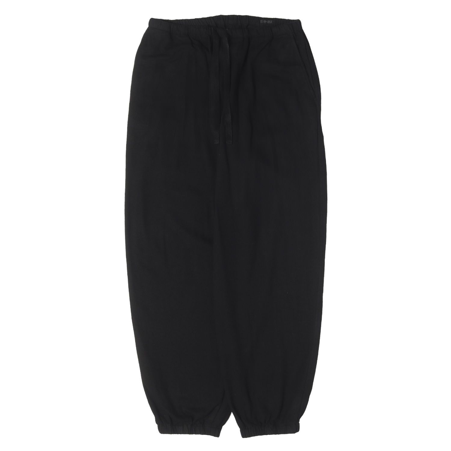 【美品】COMOLI コモリ パンツ 2 ブラック 黒 26SS シルクネップ ドローストリングパンツ 日本製 ボトムス ズボン 製品染め加工【メンズ】【中古】