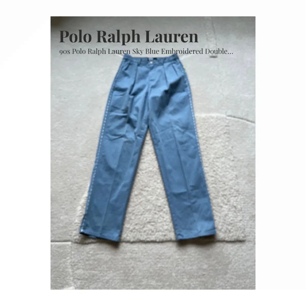 90s Polo Ralph Lauren 刺繍 チノ パンツ (29-31)