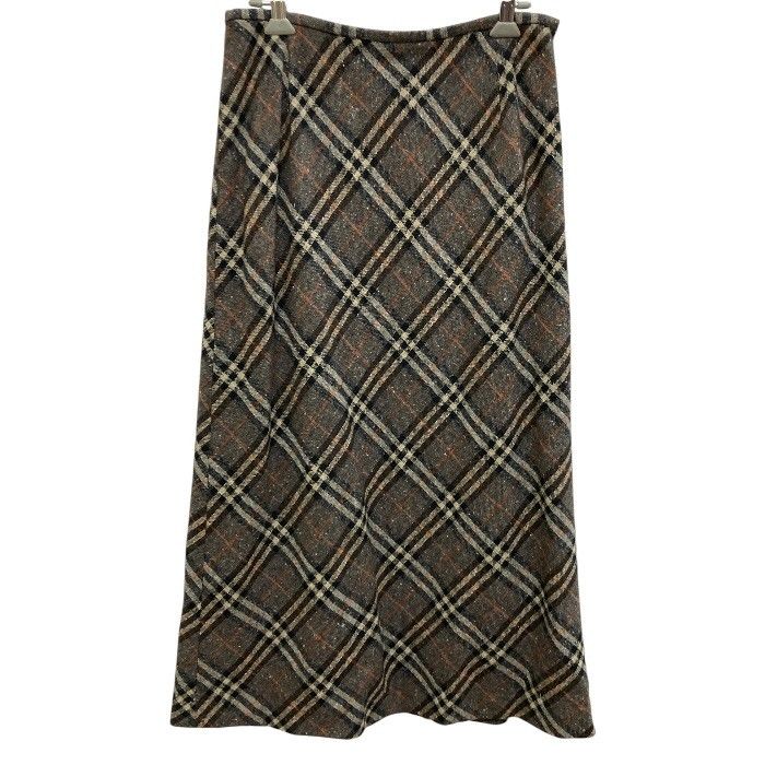 BURBERRY LONDON/バーバリーロンドン/ノバチェック/ウールスカート/サイズ40/ブラウン/FE0451 6,604円