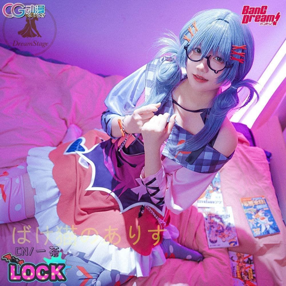 新品 未使用 バンドリ RAS LOCK 朝日六花 コスプレ衣装 M キャラクター衣装 撮影用 イベント用 COSPLAY