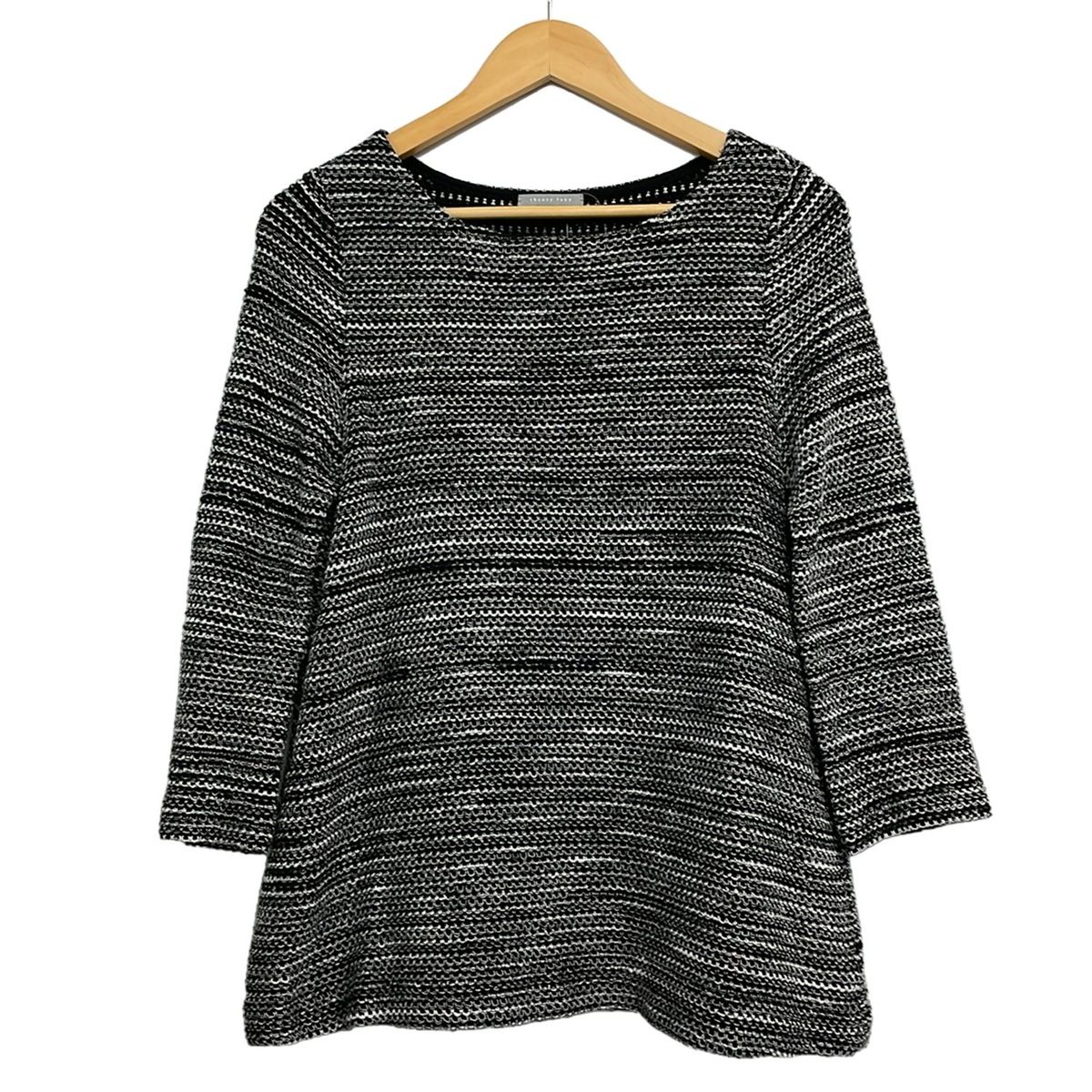 theory luxe(セオリーリュクス) 長袖セーター サイズ38 M レディース美品 - 黒×白 クルーネック