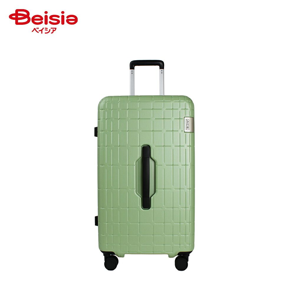 ACE DESIGNED BY 国産ファスナートランク型04513GR | スーツケース トランク キャリーバッグ 日本製 レトロ クラシック 旅行 出張 修学旅行 おしゃれ 中型