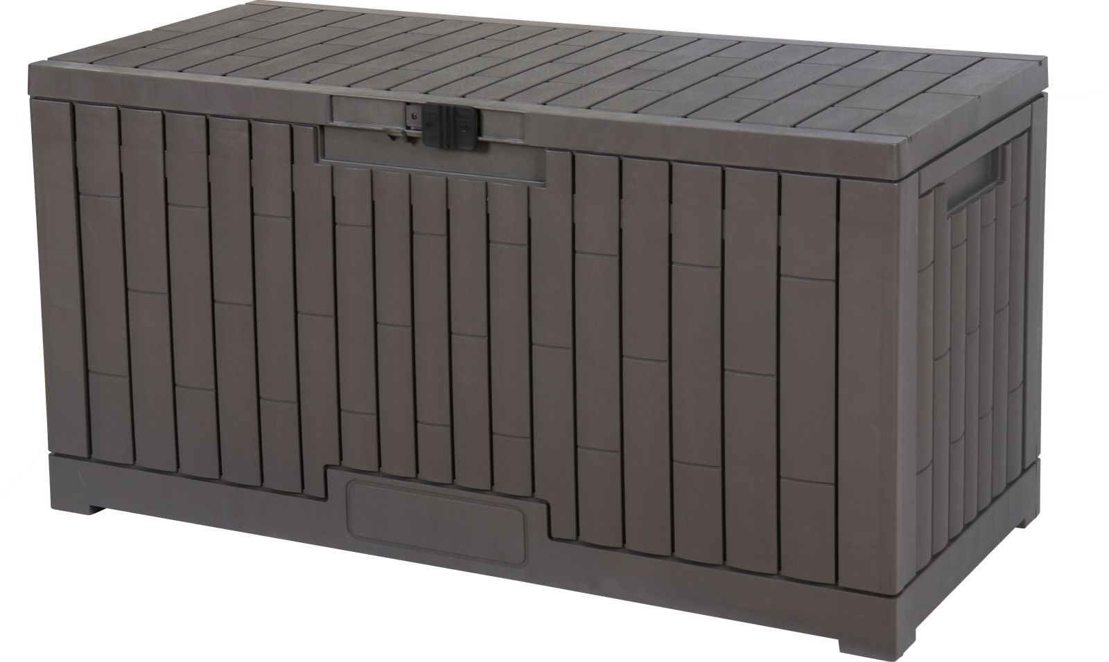 『数量限定セール』【グレー 380L 58*123*63cm】戸外収納庫 レンガ調　収納ボックス 置き配 ゴミ箱 小型 屋外 ストッカー 防水/耐侯 収納可能 ガーデン/庭/ベランダ 頑丈