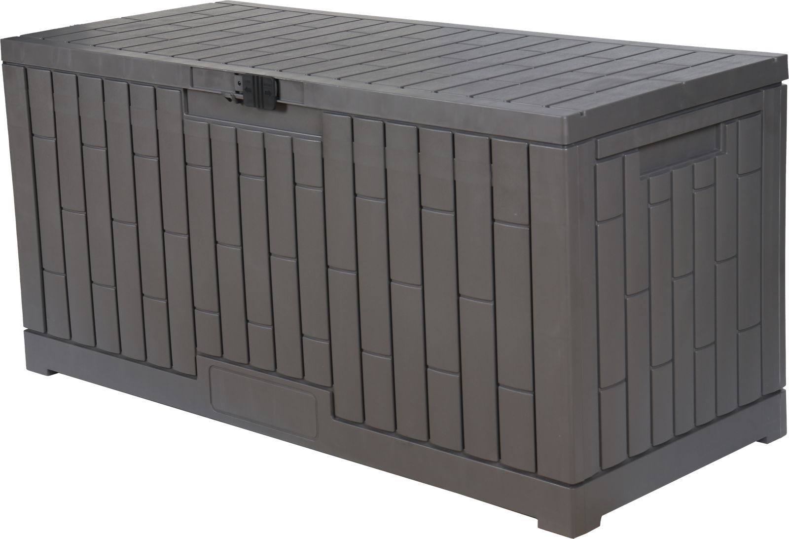【グレー 450L 59*135*65cm】戸外収納庫 レンガ調　収納ボックス 置き配 ゴミ箱 小型 屋外 ストッカー 防水/耐侯 収納可能 ガーデン/庭/ベランダ 頑丈