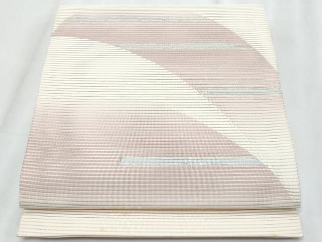 平和屋着物＊夏物　八寸名古屋帯　絽綴れ　抽象文様　銀糸　正絹　逸品　CABL2002fb 17,316円
