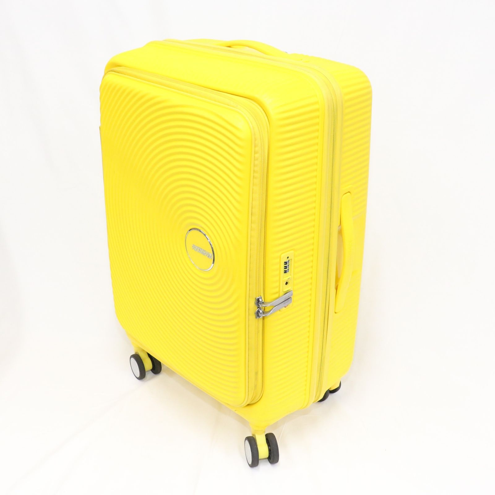 [5-8泊向けサイズ]AMERICAN TOURISTER CURIO スピナー68 エキスパンダブル 75L/拡張時91L ハードスーツケース americantourister-curio68-yl イエロー 整備済みアウトレット品 [中古(C)] 16,016円