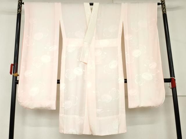 平和屋着物●振袖用長襦袢　無双仕立て　雪兎地紋　暈し染め　半衿刺繍　京都きもの友禅扱い　正絹　逸品　未使用　AABL1072cs 15,600円