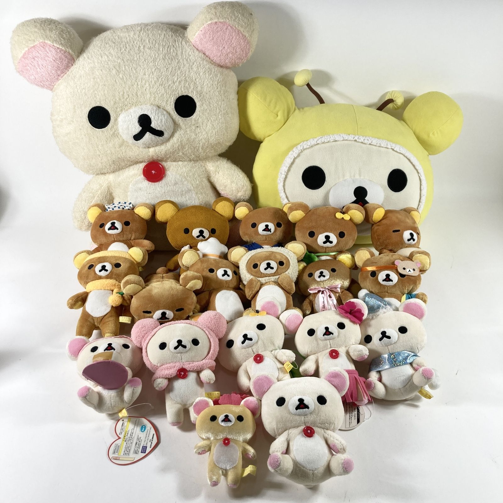 ★ リラックマ コリラックマ グッズ ぬいぐるみ マスコット まとめ商品 BIGサイズ フェイスクッション San-X サンエックス 現状品