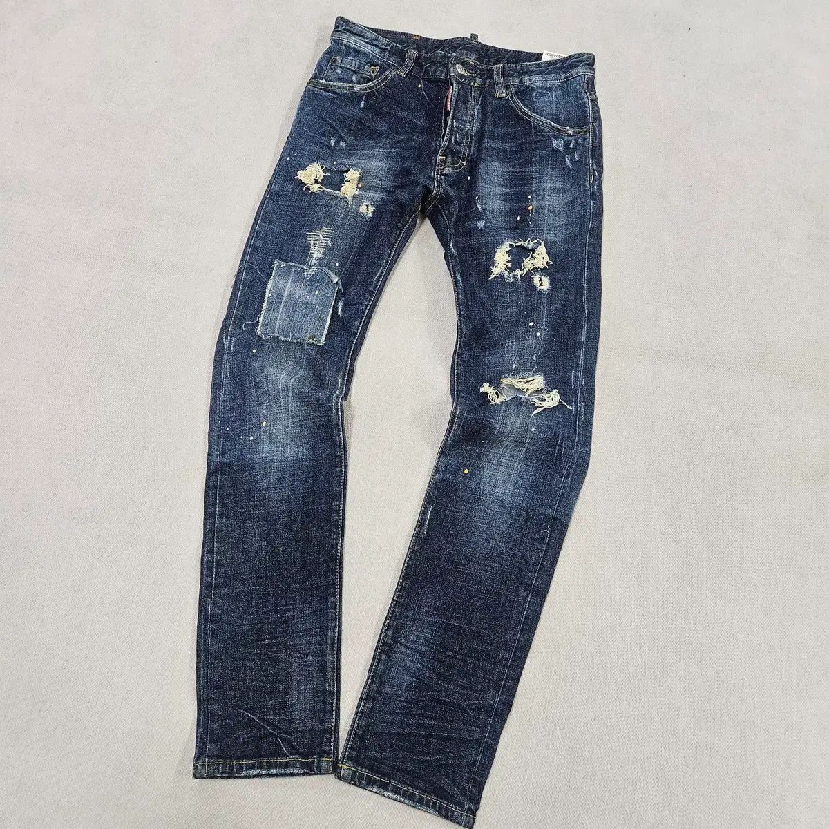 46 DSQUARED2 ダメージ パッチワーク デニムパンツ 0609Y