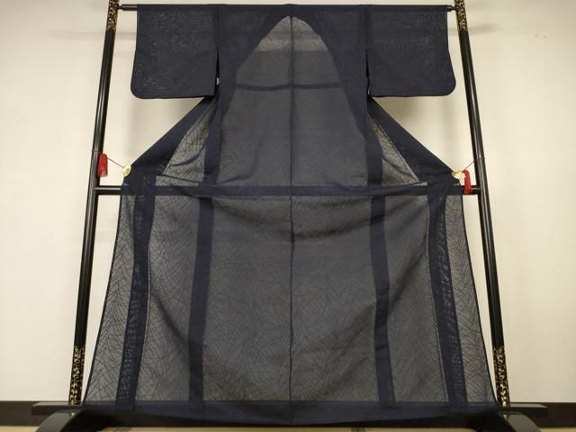平和屋着物＊夏物　色無地　草葉紋紗　褐返色　正絹　逸品　AABK6624jd 12,740円