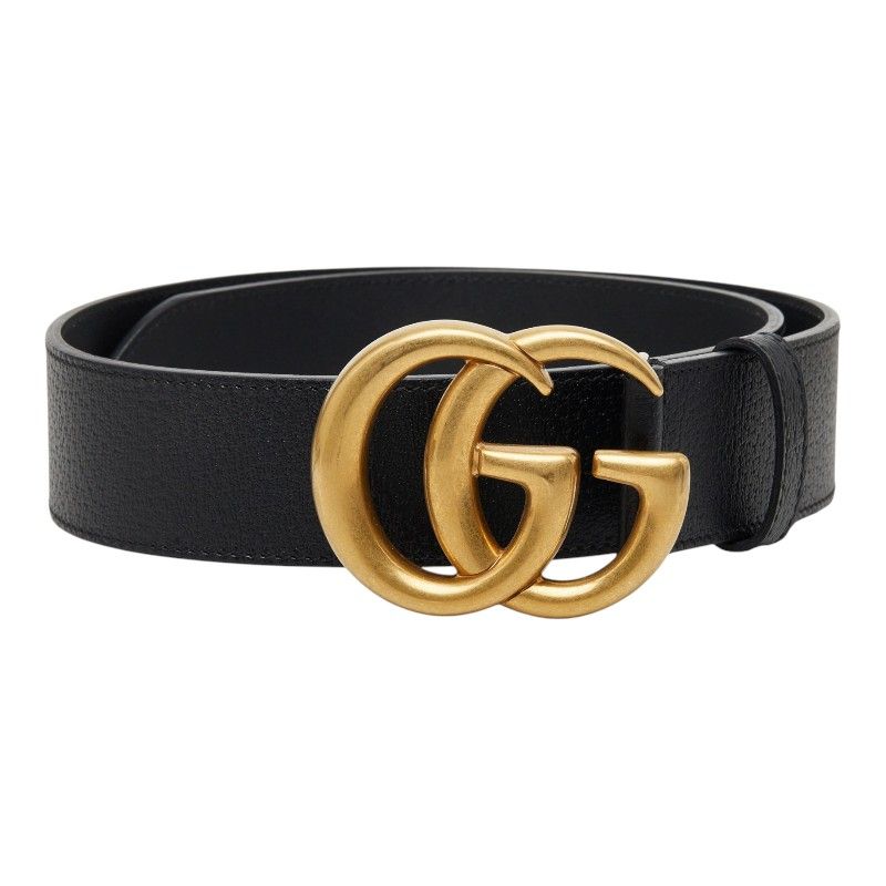 グッチ GGマーモント ベルト 70・28 480199 ブラック レザー レディース GUCCI【230-85128】