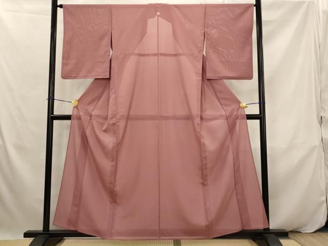 平和屋着物＊夏物　色無地　絽　蘇芳香色　洗える着物　AABK2969st 11,076円