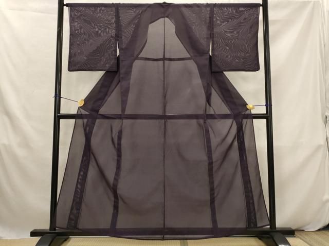 平和屋着物＊夏物　色無地　絽　黒紅色　洗える着物　AABK2971st 13,468円