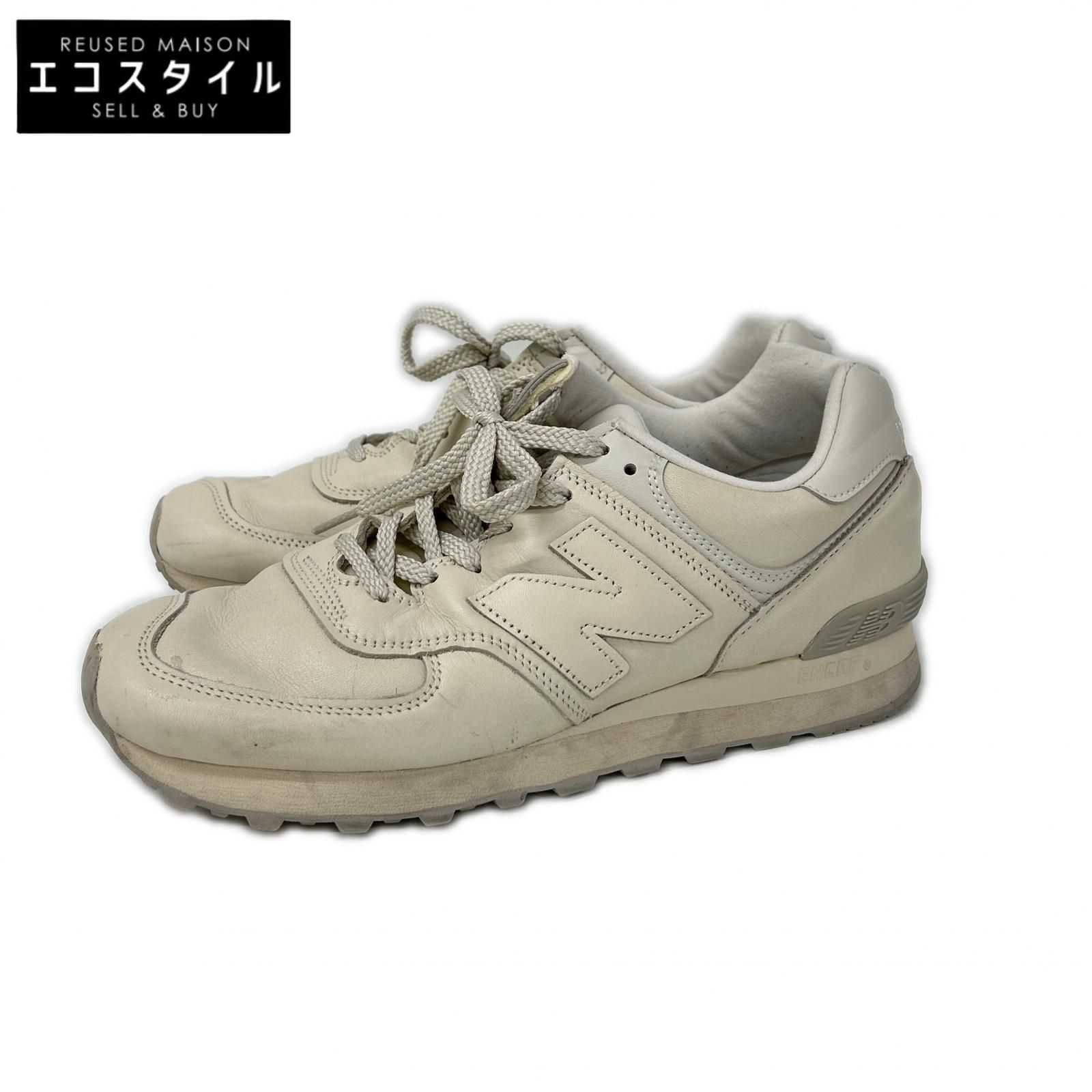NEW BALANCE　ニューバランス　OU576OW Made in England レザー ローカット スニーカー　US8 1/2D